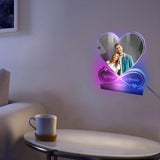 Personalized Couple Photo Infinity Symbol Mirror Lamp Custom Photo Couple Name Date Mirror Neon Sign Wall Art Decorion Gift for Valentine's Day Anniversary Birthday Wedding Wife Husband (Style 10) Generic