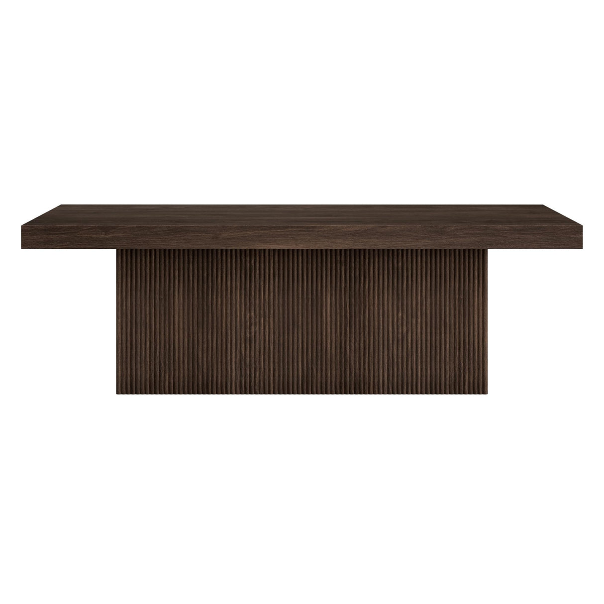 Henn&Hart 48" Wide Rectangular Coffee Table in Alder Brown, for Home, Living Room, Bedroom, Entertainment Room, Office Henn&Hart