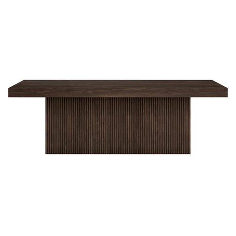 Henn&Hart 48" Wide Rectangular Coffee Table in Alder Brown, for Home, Living Room, Bedroom, Entertainment Room, Office Henn&Hart