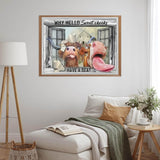 MOMDEDP Highland Cow Diamond Painting Kits for Adults - 5D Cow Diamond Art Kits for Beginners, DIY Cow Diamond Art Painting Crafts Funny Cow for Decor Home Walls Gifts 12X16Inch MOMDEDP