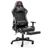 AA Products Gaming Chair Ergonomic High Back Computer Racing Chair Adjustable Office Chair with Footrest, Lumbar Support Swivel Chair - Black AA Products Inc.