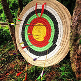 DOSTYLE Archery Targets Traditional Solid Straw Round Archery Target Shooting Bow Coloured Rope Target Face Three Layer for Shooting Practice Dostyle