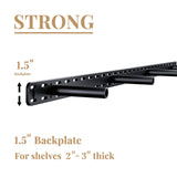 Craftersmark 2pcs Floating Shelf Hardware Heavy Duty Hidden Shelf Brackets Support,Wall Mounting Invisible Floating Shelves Bracket (34" x 6" x 1.5") Craftersmark