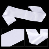 Dreamtop 16Pcs Sash Satin Sash White Blank Sash Blank Sashes for Pageants Senior Sash 2025 White Sash for Beauty Pageant Dreamtop