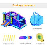 BOUNTECH Inflatable Bounce House, Alien Bouncy House for Kids Indoor Outdoor Party Fun with Large Jumping Area, Toddler Bounce House with 480w Blower Included for Backyard Birthday Gift, Christmas BOUNTECH