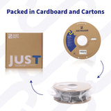 JUSTMAKER PLA Wood 3D Printer Filament, Upgrade Cardboard Spool, Print with Most 3D Printers, Dimensional Accuracy +/-0.03mm, 1.75mm, 1kg, Brown JUSTMAKER