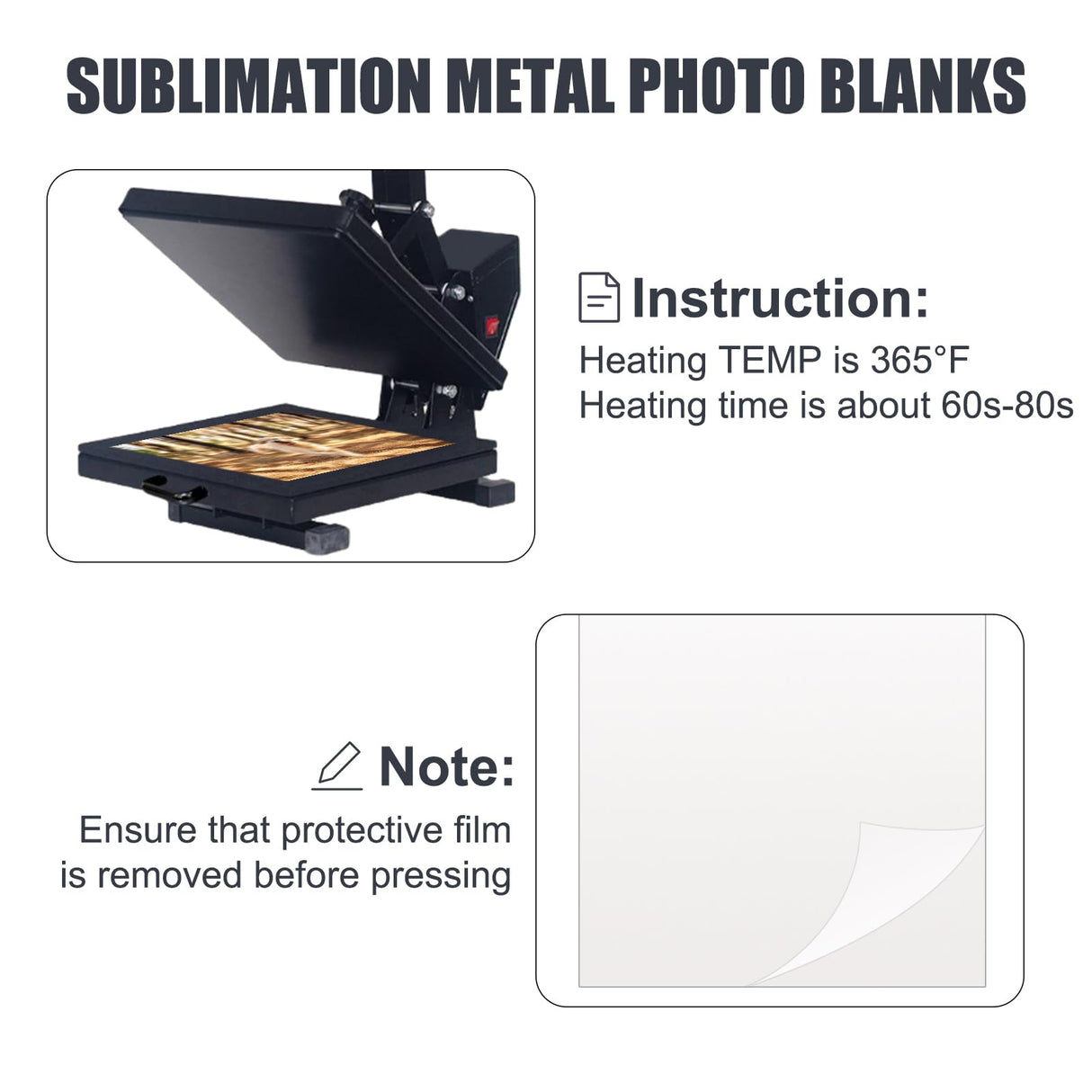 GGSTDDUP 30 PCS Metal Sublimation Photo Blank, 8 x 10 Inch Aluminum Photo Sign Sublimation Poster Art Aluminum Plate for DIY Crafting Gifts (8x10 Inch) GGSTDDUP