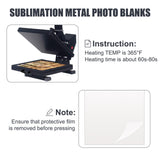GGSTDDUP 30 PCS Metal Sublimation Photo Blank, 8 x 10 Inch Aluminum Photo Sign Sublimation Poster Art Aluminum Plate for DIY Crafting Gifts (8x10 Inch) GGSTDDUP