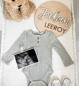 Baby Name Announcement Disc, Personized Sign For Photo Props, Hospital Name Sign, Baby Shower Gift WoodArtSupply