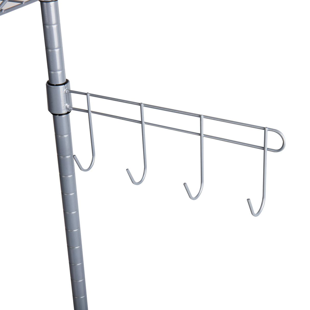 Mind Reader Microwave Rack with Storage, Bakers Rack, Utility Shelf, Kitchen, Metal, 21.25"L x 13.5"W x 50"H, Silver Mind Reader