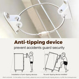 Chrangmay 9 Drawer Dresser,63" Wide Mid Century Modern Chest of Drawers,Wooden Bedroom Drawer Dresser with 9 Storage Drawers for Bedroom, Living Room,with Anti-Tipping Device,Woody Chrangmay