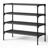 Kitsure Shoe Rack - Non-Woven Shoe Rack Shelf, Shoe Organizer for Closet, Entryway, Garage & Corridor, Stackable Shoe Shelves, X-Large, Black Kitsure