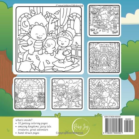 Fantasy Kingdoms: Cute and Magical Coloring Book Majosta