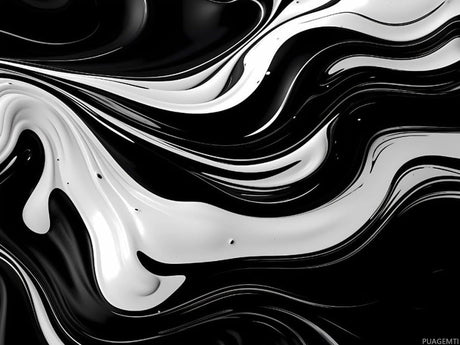 PUAGEMTI Diamond Art Kit for Adults, Abstract Black White Swirls Diamond Painting for Adults Beginners, DIY 5D Diamond Art Painting Kits Craft for Home Wall Decor 12x16 Inch Frameless PUAGEMTI