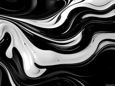 PUAGEMTI Diamond Art Kit for Adults, Abstract Black White Swirls Diamond Painting for Adults Beginners, DIY 5D Diamond Art Painting Kits Craft for Home Wall Decor 12x16 Inch Frameless