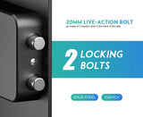 RPNB Deluxe Safe and Lock Box,Money Box,Digital Keypad Safe Box,Steel Alloy Drop Safe, Keypad Lock,Perfect for Home Office Hotel Business Jewelry Cash Use Storage,1.2 Cubic Feet RPNB