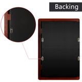 H-A Bathroom Medicine Cabinet with Mirror Solid Wood Framed Bathroom Mirror Cabinet with Storage Wall Mounted Recessed Available 16"x 24" (Brown) H-A