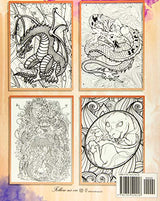 Doodle Dragons: Adult Coloring Book (Stress Relieving Creative Fun Drawings to Calm Down, Reduce Anxiety & Relax.) WoodArtSupply