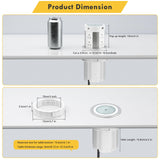 Kungfuking Pop Up Outlet for Countertop Kitchen, 15W Wireless Charger, 75W USB C Counter Top Electrical Power, 8 Outlets & 4 USB Ports, 4"Hole Recessed Popup Outlet for Island Conference Table Office Kungfuking