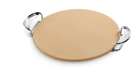 Weber Gourmet BBQ System Pizza Stone with Carry Rack,16.7" Long,Beige Weber