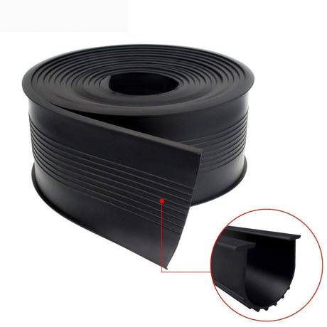 Garage Door U-Bottom Weather Stripping Kit Rubber Seal Strip Replacement, Universal Sealing Professional Grade T Rubber,5/16" T Ends, 3 3/4" Width X 20 Feet Lenth (Black) CloudBuyer