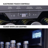 Zephyr Presrv 24 Inch Outdoor Wine Fridge & Beverage Refrigerator Single Zone Under Counter - Drink Chiller Freestanding Stainless Steel Door - 136 cans (Single-Zone Outdoor Wine & Beverage Cooler) Zephyr