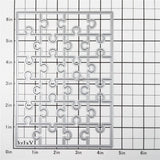 DzIxY Rectangle Puzzle Metal Cutting Dies for Card Making Kit Embossing Paper Die Cuts Scrapbook Machine Stencils Storage Pockets Supplies DzIxY