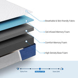 Avenco King Size Mattress, 12 inch King Mattress with Gel Memory Foam, Medium Firm, Mattress in a Box, Pressure Relief & Motion Isolation, CertiPUR-US Certified Avenco