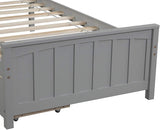 Harper & Bright Designs Light Grey Twin Bed Frame with Storage Drawers - Solid Wood Platform Bed, No Box Spring Needed Harper & Bright Designs