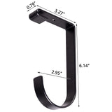 Saderoy 6-Pack Storage Hook for Garage Ceiling Rack & Wall Shelves, Alloy Steel, 70lbs Capacity, Black Saderoy