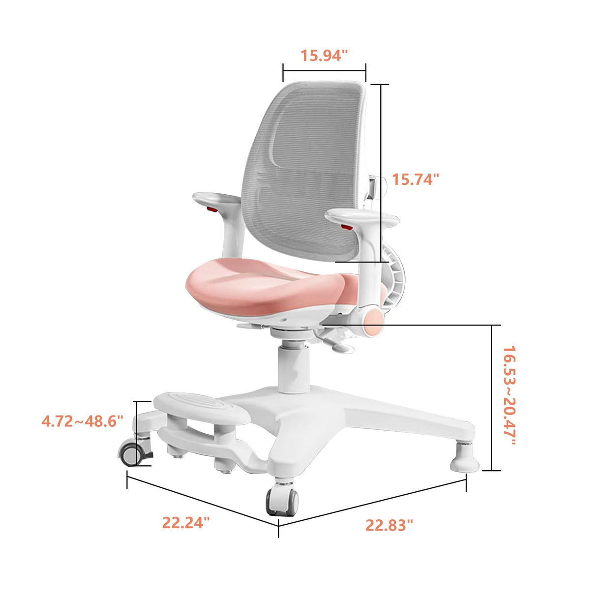 FCD Kids Desk and Chair, Wood Ergonomic Adjustable Multi Function Study Desk and Chair Set, Drafting Table and Computer Station with Tilt Desktop, Tablet Holder, Storage Cabinet and Drawers FCD