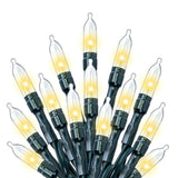 JEWHUN F3 170 FT 500 LED Christmas Lights Indoor,Warm White Christmas String Lights for Outside, Green Wire Plug in Outdoor String Lights,Christmas Tree Lights for Halloween Party Wedding JEWHUN