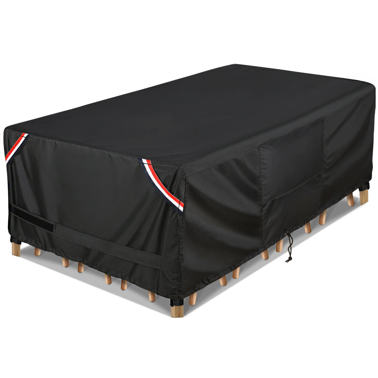 KylinLucky Patio Furniture Covers Waterproof for Table and Chairs Set, Outdoor Table Covers Rectangular Fits up to 108L x 82W x 28H inches KylinLucky