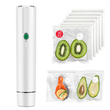 Vixino Vacuum Sealer, vacuum sealer for food, handheld vacuum sealer, compact vacuum sealer(Vacuum Sealers+ 30 reusable vacuum seal bags) Vixino