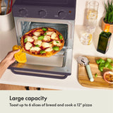 bella Air Fry Toaster Oven, 7 Preset Cooking Options, Dishwasher-Safe EverGood Coated Trays Included, 60-Minute Auto Shutoff w Audible Timer, Power Indicator Light, 1700 Watt, Plum BELLA