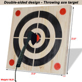 Heavy Wooden Axe Throwing Target & Knife Throwing Target with Handles FYANER