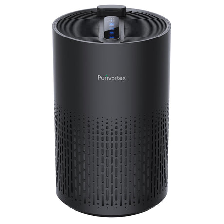 Air Purifiers for Home, HEPA Filter Cleaner with Fragrance Sponge, Filters A11ergies, Pollen, Smoke, Dusts, Pets Dander, Odor, Hair, Ozone Free, 20db Quiet for Home, Room, Kitchen - Model: AC400 Black Purivortex