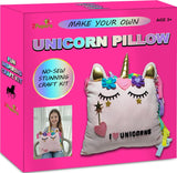2Pepers Unicorn Pillow Kit Arts and Crafts for Girls 3 4 5 6 7 8 9 10 11 12 Years Old (No Sew), DIY Unicorn Craft Supplies Plush Toy Stuffed Pillow, Best Kids Easter Present for Little Girls 2Pepers