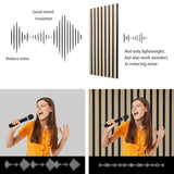 ARTSLAT Acoustic Peel & Stick Wall Panels 4 Pack - Soundproof 3D Wood Slat Paneling for Walls/Ceilings (43"x12.6") Self-Adhesive Interior Decor, Oak ARTSLAT