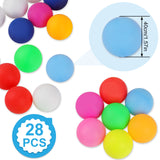 Guirnd 28 Pcs Colored Ping Pong Balls, 40mm Table Tennis Balls, Ping Pong Balls for Games or Arts, Pong Balls for Kids, Pet Toys Guirnd