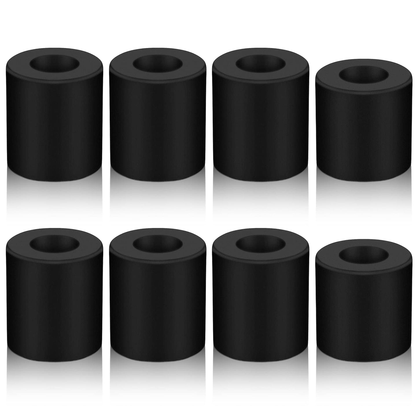 Honoson 8 Pcs 3D Printer Heatbed Parts Silicone Leveling Solid Bed Mount Stable Hotbed Heat Resistant Buffer Compatible with CR-10 Ender 3 Bottom Connect (Black,0.63 Inch, 0.7 Inch) - WoodArtSupply