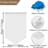 12Pcs Sublimation Garden Flags Blank Banners 12X18in Polyester Flags for Heat Transfer Printing Dye DIY Craft Indoor Outdoor Courtyard KKSUBCA