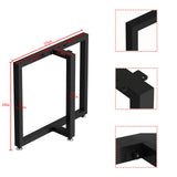 28 Inch Metal Table Legs Heavy Duty T Shape Metal Desk Legs Set of 2 Industrial Table Legs,Black Table Legs,Modern Table Legs,Console Table Legs (28" H X35''W) TIEOU