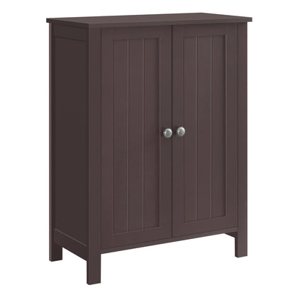 VASAGLE Bathroom Floor Storage Cabinet, Bathroom Storage Unit with 2 Adjustable Shelves, Bathroom Cabinet Freestanding, 11.8 x 23.6 x 31.5 Inches, Brown UBCB60BR