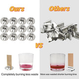 150pcs Wood Wick Clip Holder Base for Candle Making - Universal Wooden Clips and Metal Holders (Wicks Not Included) Phinicco