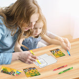 ArtCreativity 12 Pack Zoo Animal Mini Coloring Books for Kids with 12 Crayon Packs – Jungle Safari Party Favors, Wild One Birthday goodie bags stuffers, Classroom Prizes, Activity Set for Toddlers ArtCreativity