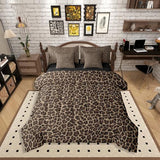 Erosebridal Leopard Print 7 Pieces Comforter Set Twin Size,Cheetah Printed Bedding Set for Women,Brown Camo Print Bed Set Includes Comforter, Sheet Set, Pillowcases & Pillow Covers for All Season Erosebridal