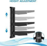 PERLESMITH Floating Wall Mounted Shelf AV Mount Shelf - Holds up to 16.5lbs - DVD DVR Component Shelf with Strengthened Tempered Glass - Perfect for DVD Players, TV Box and Cable Box, PSDSK3 PERLESMITH