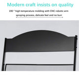 GENMO Floor-Standing Magazine Rack - Display & Store Newspapers, Magazines & Books - Simple Iron (Black) GENMO