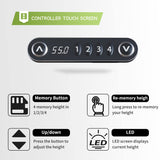 Radlove Electric Standing Desk, 63 x 30 Height Adjustable Computer Desk Sit Stand Desk Home Office Computer Standing Table Ergonomic Desk with Splice Board White Frame + 63 x 30'' White+Oak Top Radlove